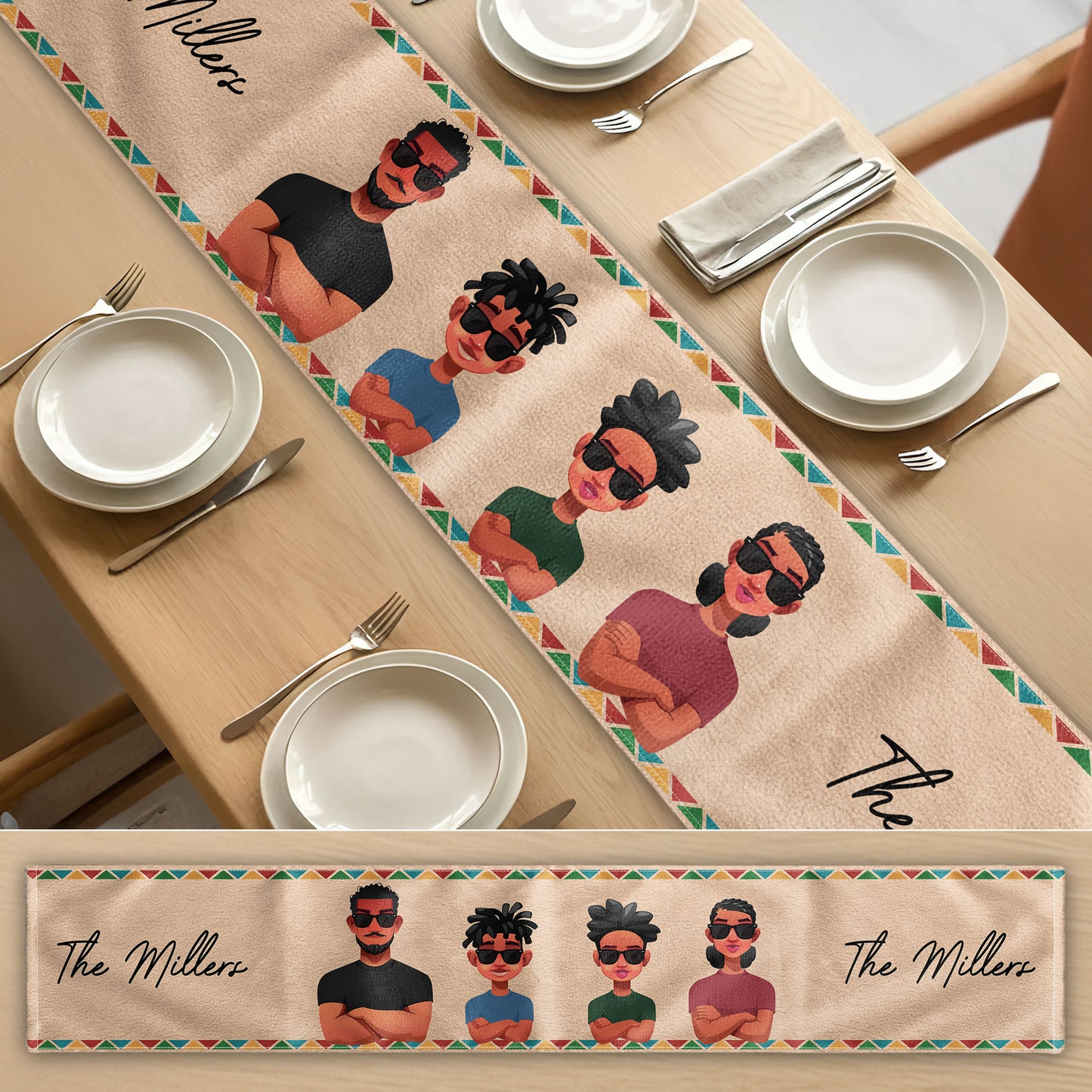 Family Together - Personalized Table Runner