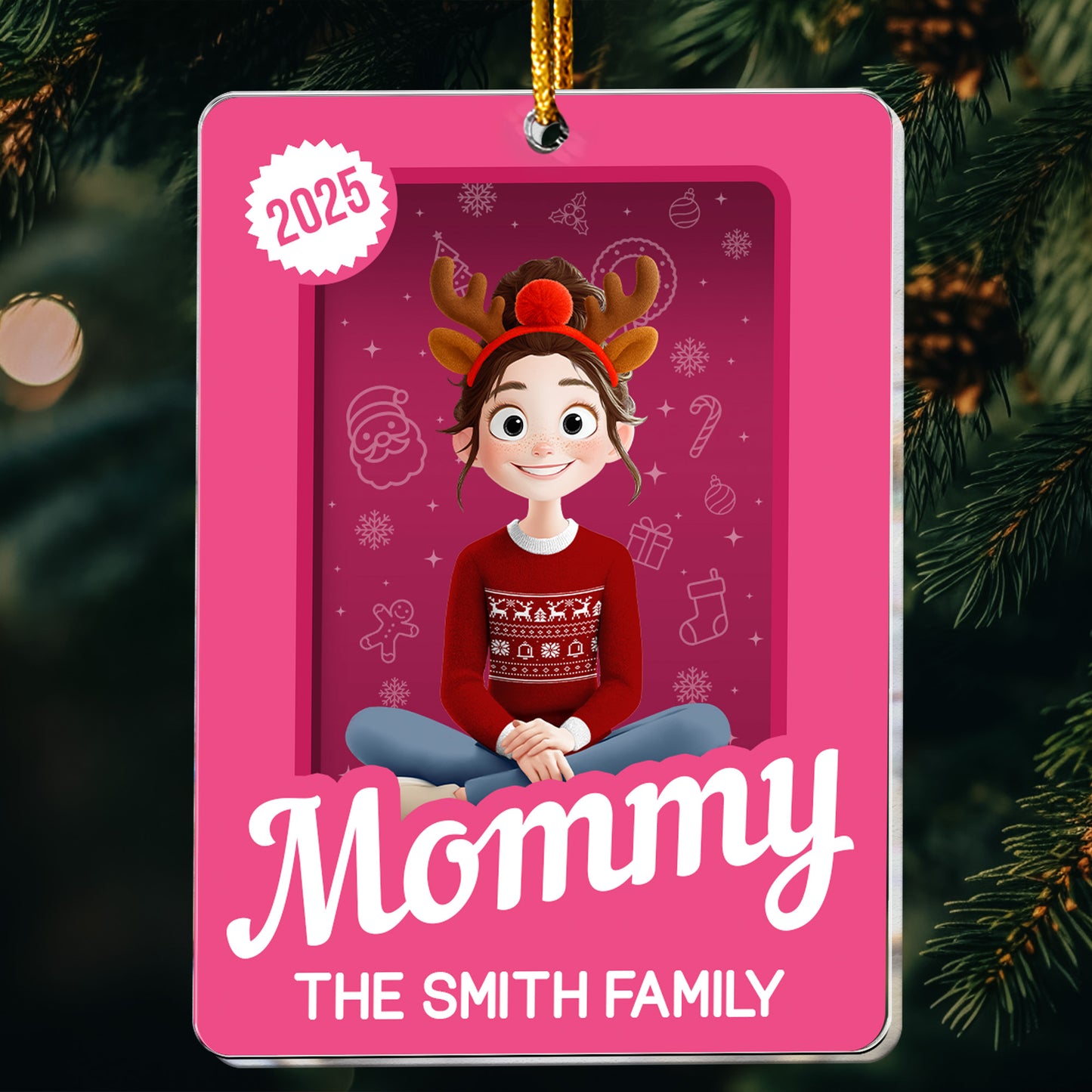 Family Toy Box - Christmas Custom Gift - Personalized Acrylic Ornament