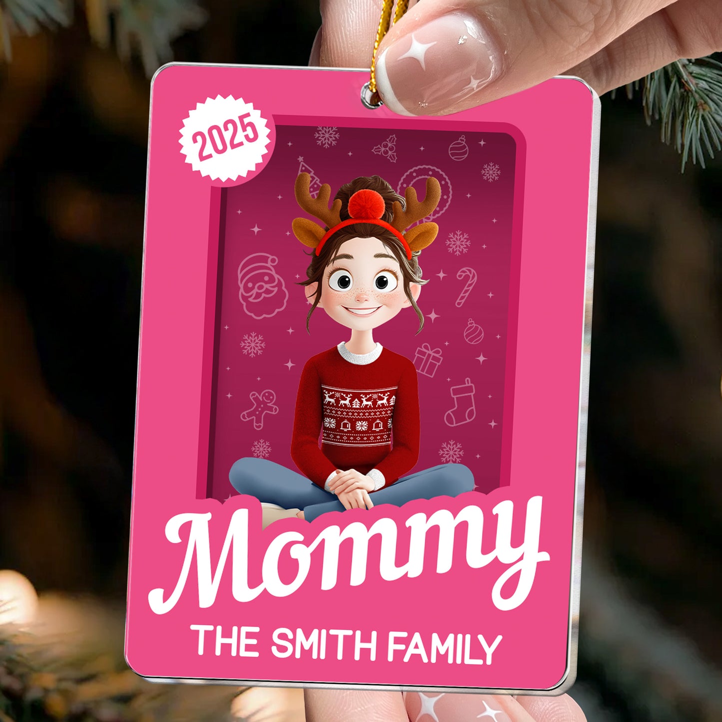 Family Toy Box - Christmas Custom Gift - Personalized Acrylic Ornament