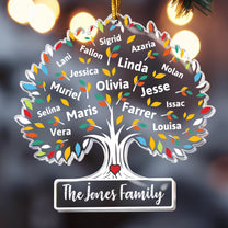 Family Tree Of Life - Personalized Acrylic Ornament