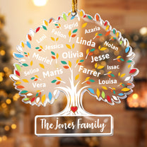 Family Tree Of Life - Personalized Acrylic Ornament