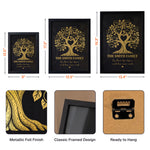 Family Tree With Names - Where Life Begins And Love Never Ends - Personalized Poster