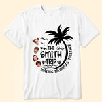 Family Vacation - Personalized Photo Matching Shirt And Baby Onesie
