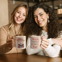 Family Where Life Begins & Love Never Ends - Personalized Mug - Christmas Gift For Family Members