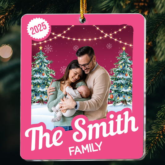 Family Member Toy Box - Christmas Custom Gift - Personalized Acrylic Photo Ornament