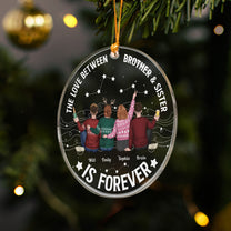 Family, Brothers & Sisters Forever Linked Together - Personalized Acrylic Ornament