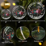 Family, Brothers & Sisters Forever Linked Together - Personalized Acrylic Ornament