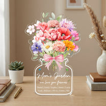 Family-Birth-Flower-Bouquet-Flowers-Gift-For-Mom,-Grandma,-Family-Personalized-Acrylic-Plaque-2