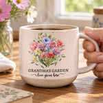Family-Birth-Flower-Bouquet-Flowers-Gift-For-Mom,-Grandma,-Family-Personalized-Mug-4