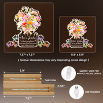 Family-Birth-Flower-Bouquet-Flowers-Gift-For-Mom,-Grandma,-Family-Personalized-Night-Light-5