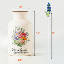 Family-Birth-Flower-Bouquet-Flowers-Gift-For-Mom,-Grandma,-Family-Personalized-Vase-3
