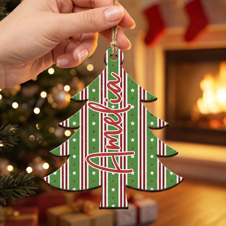 Family-Christmas-Tree-With-Pattern-Personalized-Ornament(2.1)