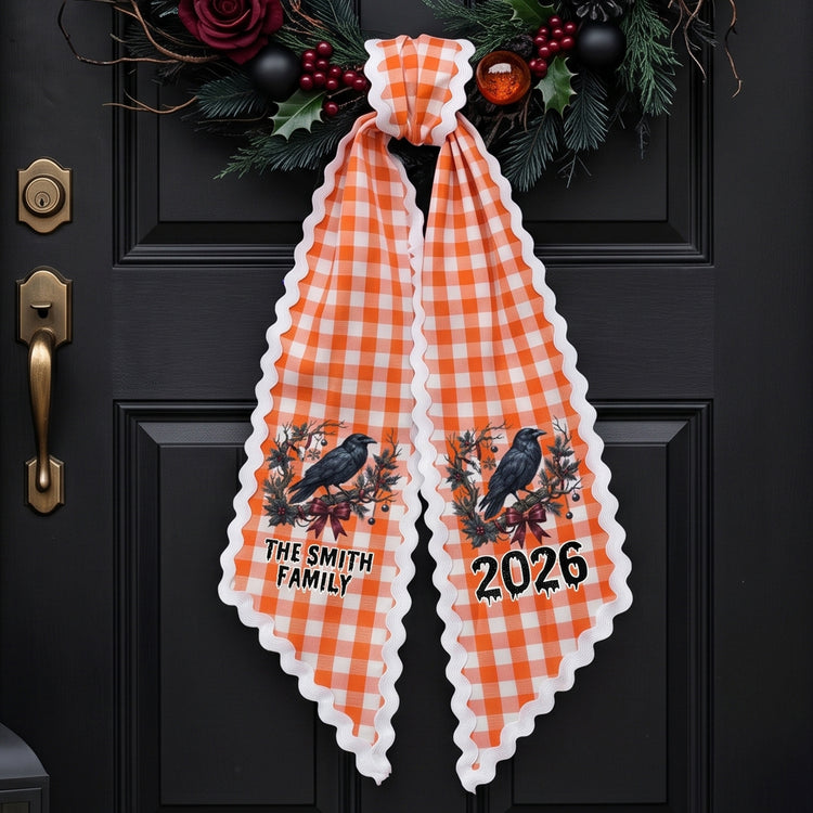 Family-Gothic-Christmas-Style-Personalized-Wreath-Sash-1