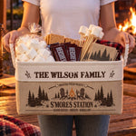 Family-S’Mores-Campfire-Fire-Pit-Basket-For-Camping-Personalized-Storage-Basket-2