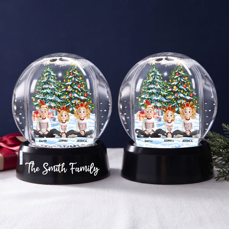Family-Sitting-Festive-Our-Christmas-Together-Personalized-Snow-Globe-3
