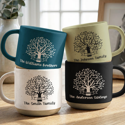 Family Tree Heart Branch - Personalized Mug
