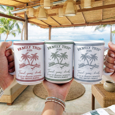 Family Trip Summer Time - Personalized Mug