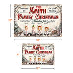 Farmhouse Christmas Vintage Style - Personalized Metal Sign
