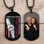 Father And Daughter #Unbreakablebond - Personalized Photo Dog Tag Necklace