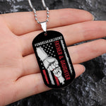 Father And Daughter #Unbreakablebond - Personalized Photo Dog Tag Necklace