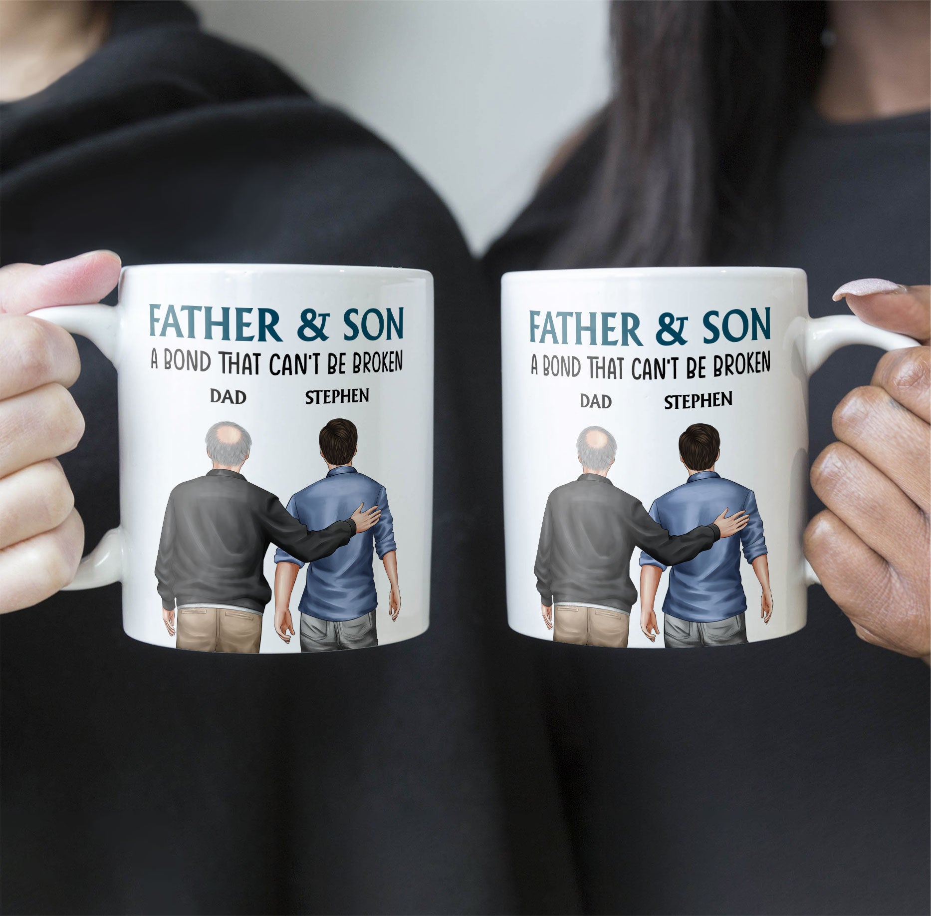 Father And Son - Bond That Can't Be Broken - Personalized Mug