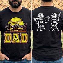 Father's Day Gifts For Softball Dad, Grandpa - Personalized Shirt