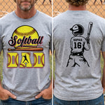 Father's Day Gifts For Softball Dad, Grandpa - Personalized Shirt