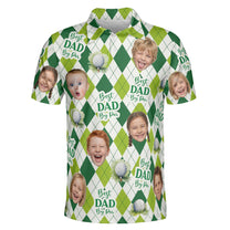 Father'S-Day-Gift,-Best-Dad-By-Par,-Argyle-Pattern-Personalized-Polo-Shirt-4