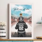 Father'S-Day-Gift-,-Daddy'S-Dream-Team-Gift-For-Hockey-Dad-Personalized-Poster-2