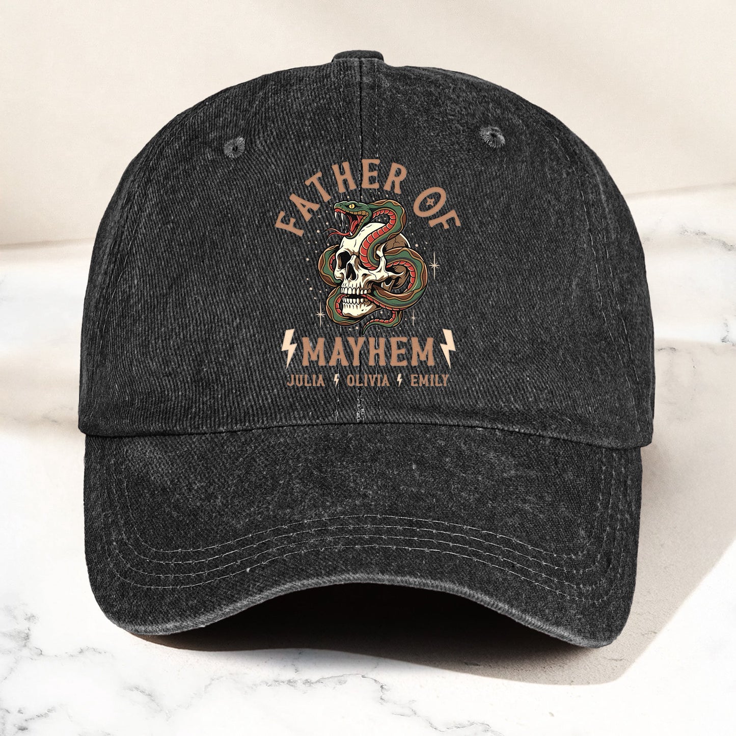 Father_S_Day_Gift_Father_Of_Mayhem_Personalized_Cap_1