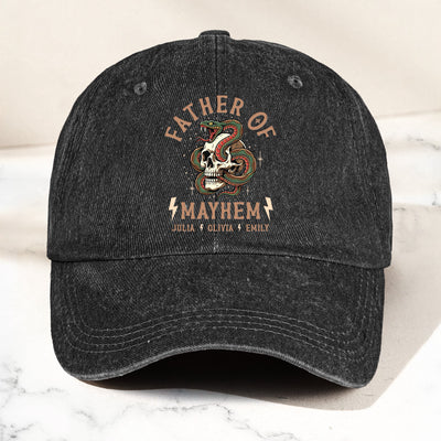 Father's Day Gift, Father Of Mayhem - Personalized Cap