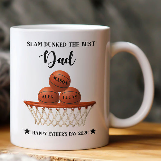 Father'S-Day-Gift-For-Basketball-Dad,-Slam-Dunked-The-Best-Dad-Personalized-Mug-1