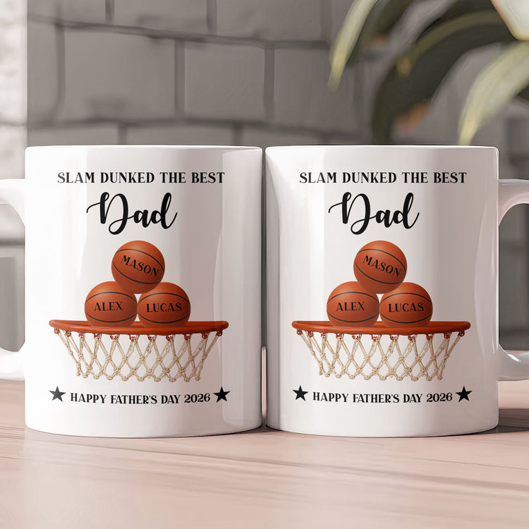 Father'S-Day-Gift-For-Basketball-Dad,-Slam-Dunked-The-Best-Dad-Personalized-Mug-2