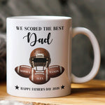 Father'S-Day-Gift-For-Football-Dad,-We-Scored-The-Best-Dad---Personalized-Mug-1
