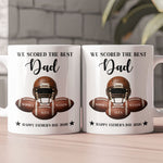 Father'S-Day-Gift-For-Football-Dad,-We-Scored-The-Best-Dad---Personalized-Mug-2