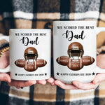 Father'S-Day-Gift-For-Football-Dad,-We-Scored-The-Best-Dad---Personalized-Mug-4