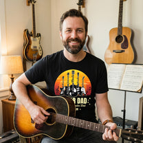 Father'S-Day-Gift,Guitar-Dad,-Guitar-Papa-Personalized-Shirt-3