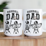 Father'S-Day-Gifts,-Baseball--Dad,-Daddy,-Grandpa-Personalized-Mug 3