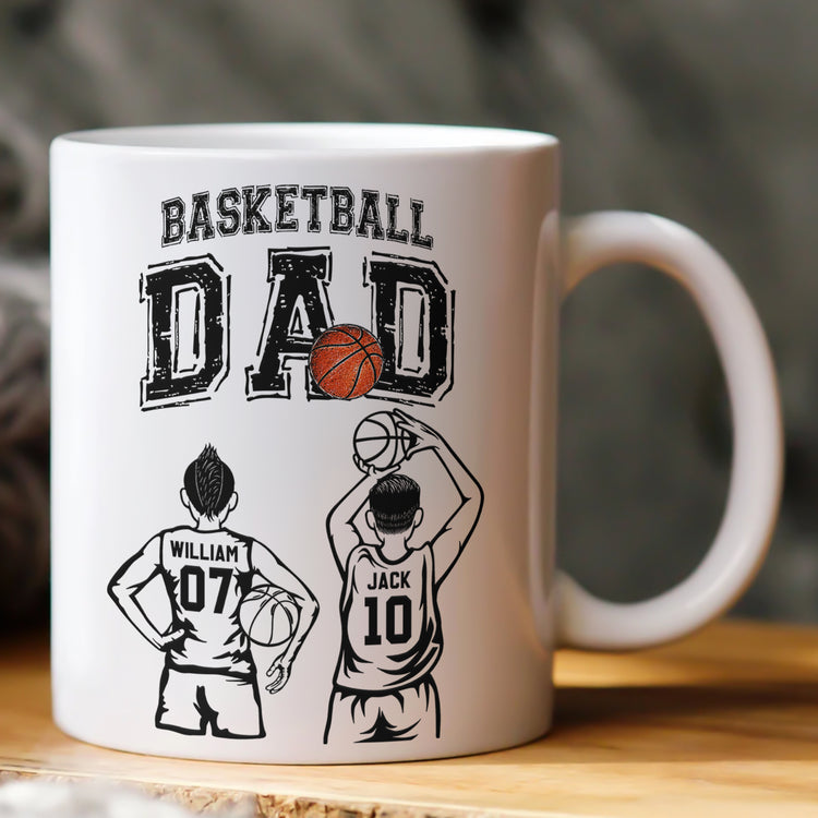 Father'S-Day-Gifts,-Basketball--Dad,-Daddy,-Grandpa-Personalized-Mug 1