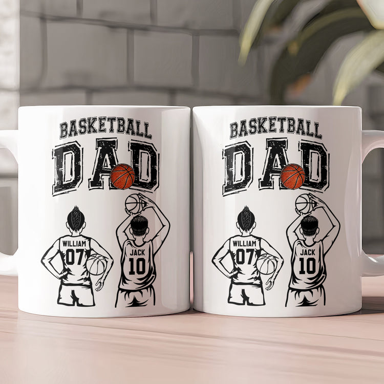 Father'S-Day-Gifts,-Basketball--Dad,-Daddy,-Grandpa-Personalized-Mug 2