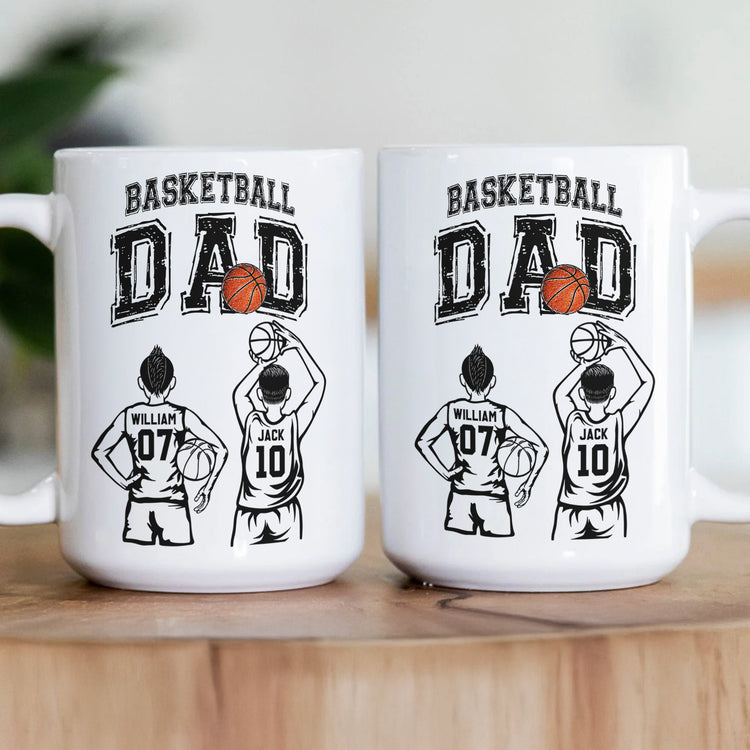 Father'S-Day-Gifts,-Basketball--Dad,-Daddy,-Grandpa-Personalized-Mug 3