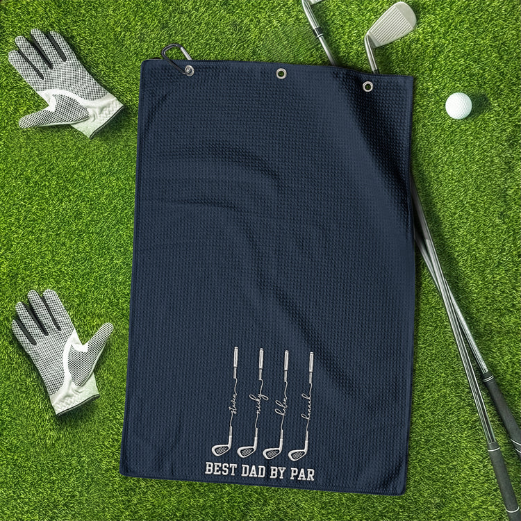 Father'S-Day-Gifts,-Best-Dad-By-Par,-Best-Grandpa-By-Par-Custom-Kids-Name-Personalized-Golf-Towel-5