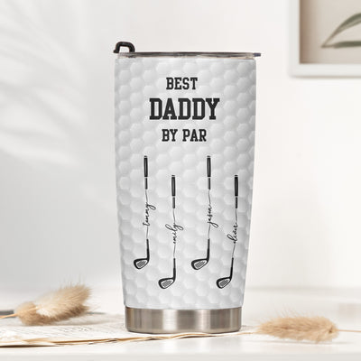 Father's Day Gifts, Best Dad By Par, Best Grandpa By Par - Personalized Tumbler