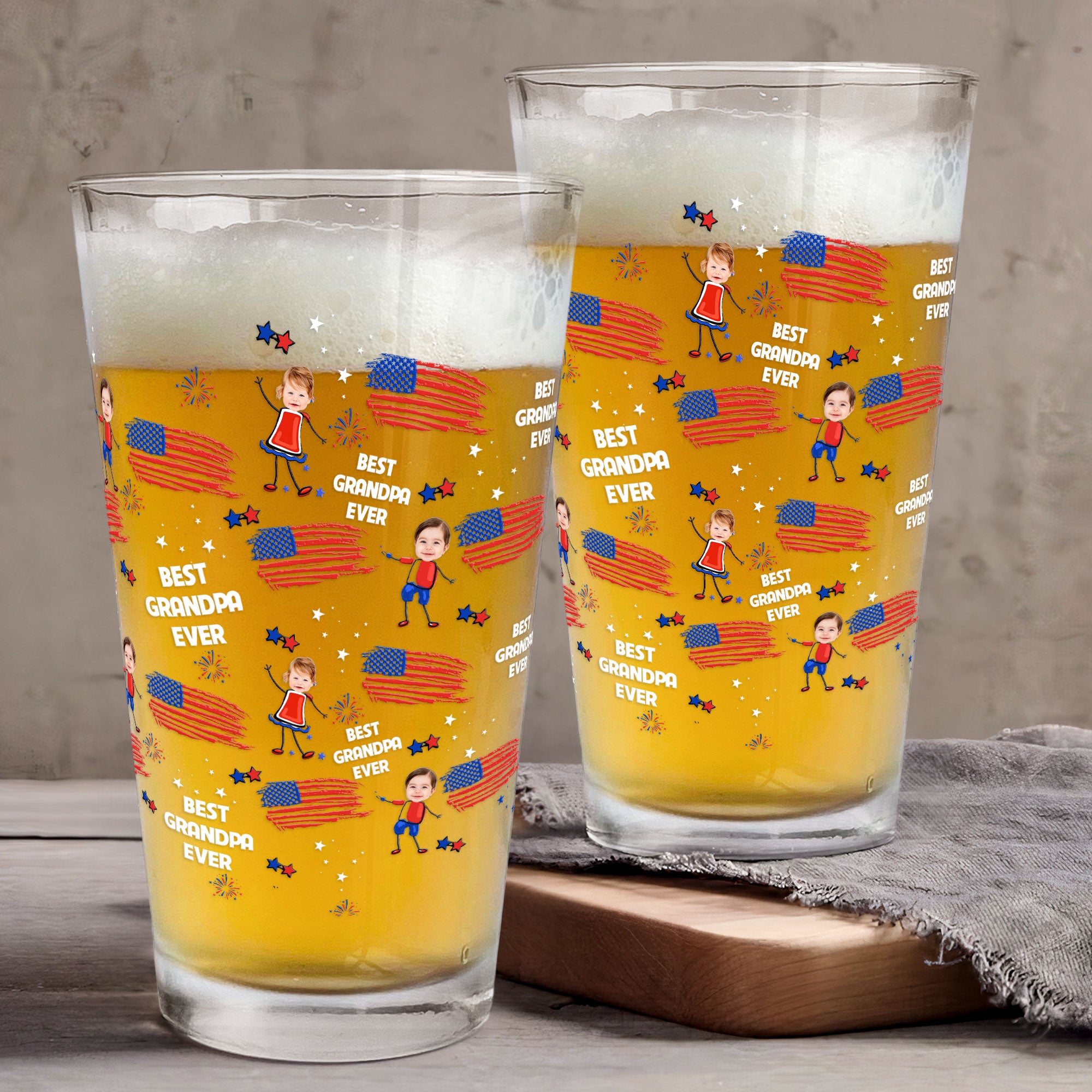 Father'S-Day-Gifts,-Best-Dad-Grandpa-Ever-Custom-Photo-Personalized-Beer-Glass-1