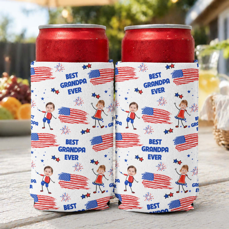 Father'S-Day-Gifts,-Best-Dad-Grandpa-Ever-Custom-Photo-Personalized-Can-Cooler1