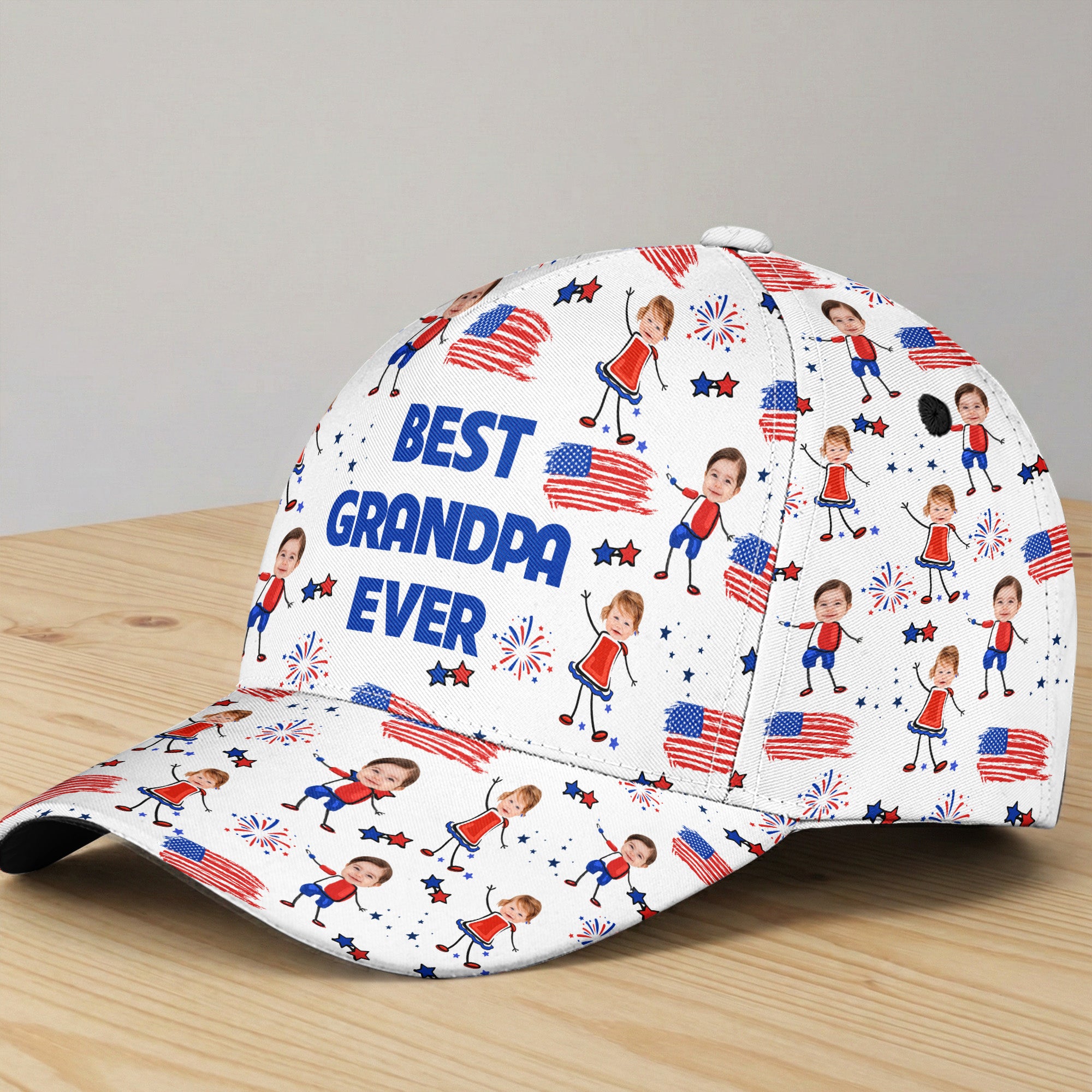 Father'S-Day-Gifts,-Best-Dad-Grandpa-Ever-Custom-Photo-Personalized-Cap-2