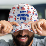 Father'S-Day-Gifts,-Best-Dad-Grandpa-Ever-Custom-Photo-Personalized-Cap-4