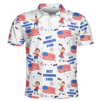 Father'S-Day-Gifts,-Best-Dad-Grandpa-Ever-Custom-Photo-Personalized-Polo-Shirt-3