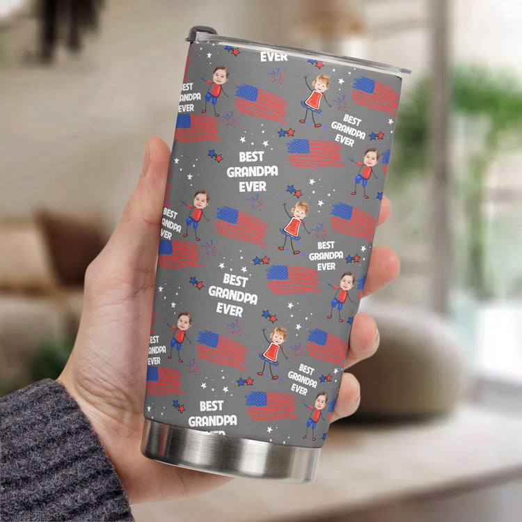 Father'S-Day-Gifts,-Best-Dad-Grandpa-Ever-Custom-Photo-Personalized-Tumbler5