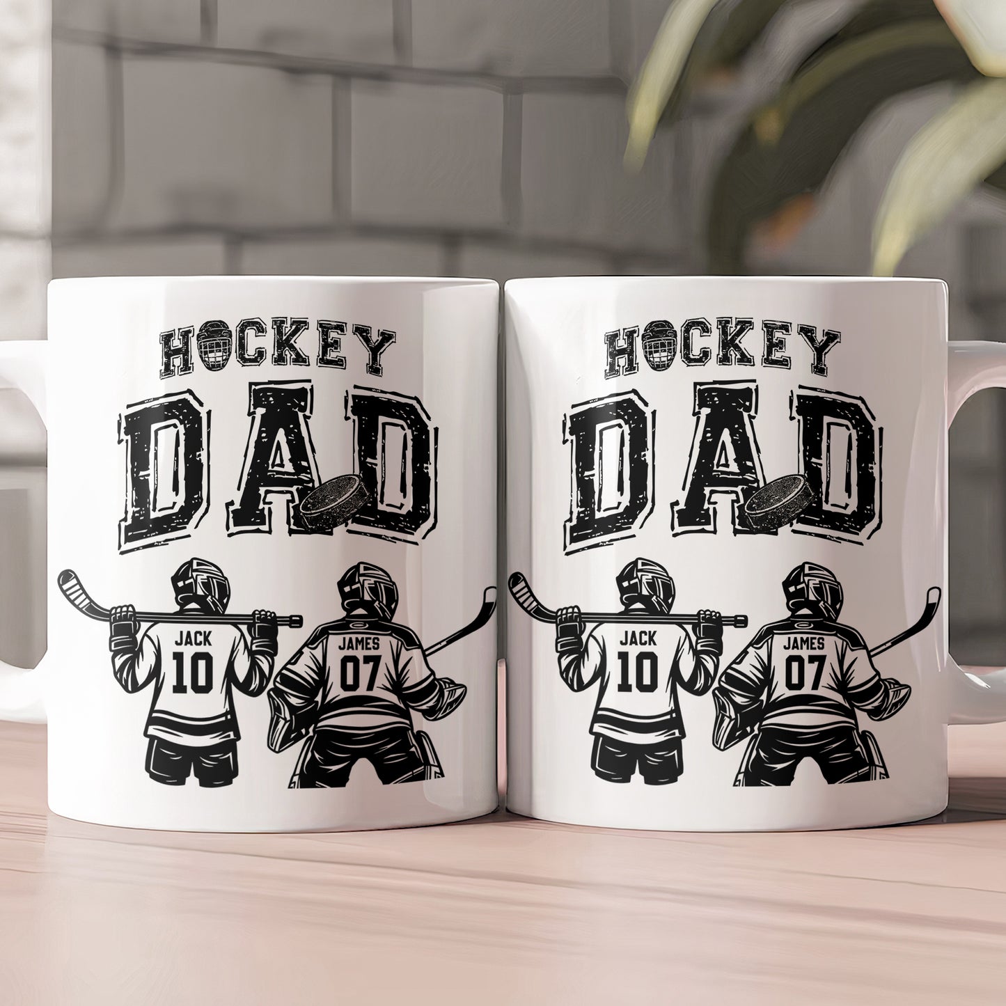 Father'S-Day-Gifts,-Hockey--Dad,-Daddy,-Grandpa-Personalized-Mug 2